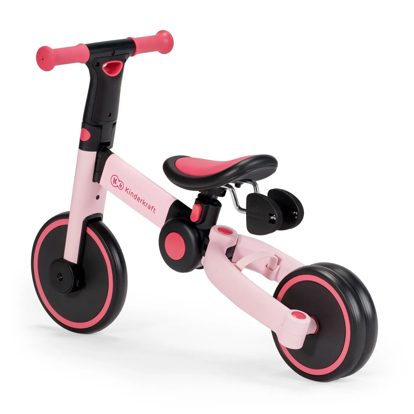 BICICLETA DE ECHILIBRU / TRICICLETA KINDERKRAFT 4TRIKE, CANDY PINK - imagine 8