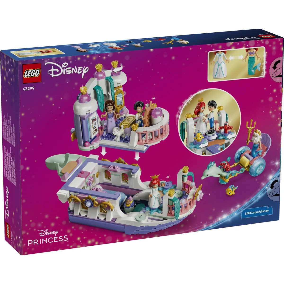LEGO DISNEY PRINCESS BARCA NUNTII REGALE A LUI ARIEL 43299 - imagine 9