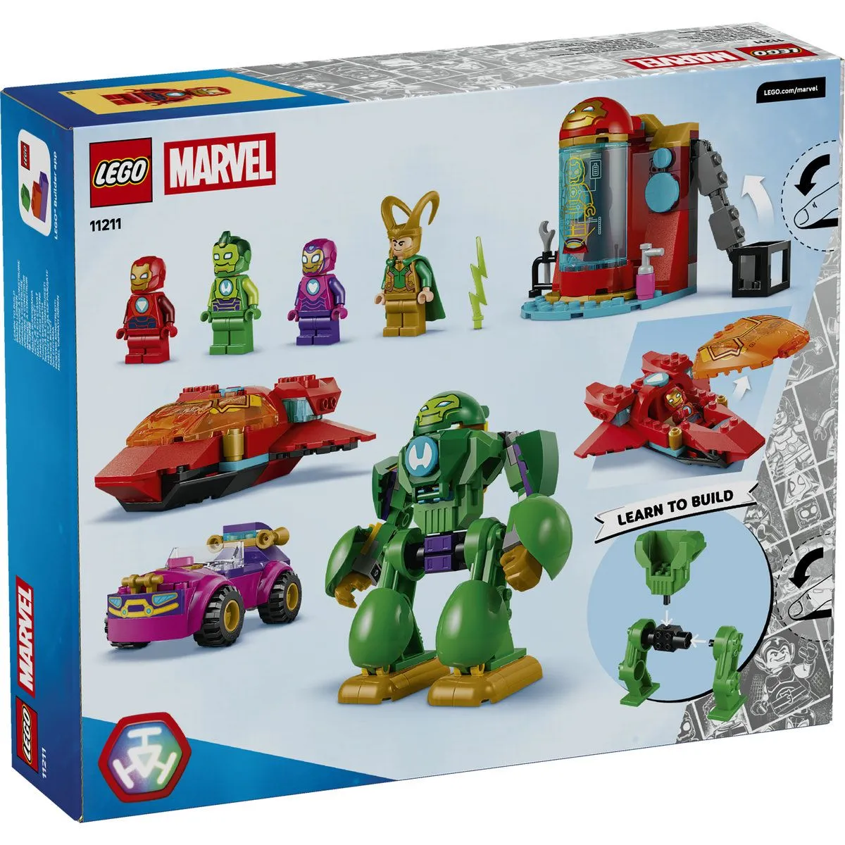 LEGO MARVEL IRON MAN SI PRIETENII SAI UIMITORI LOKI VS ECHIPA LUI IRON MAN 11211 - imagine 9