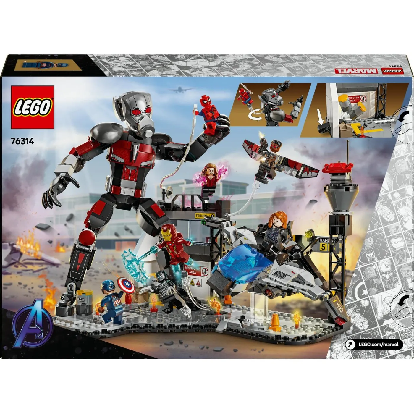 LEGO SUPER HEROES BATALIA DIN CAPTAIN AMERICA: CIVIL WAR 76314 - imagine 9