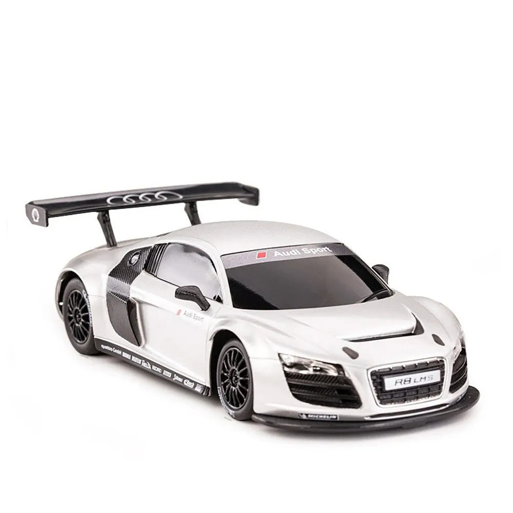 MASINA CU TELECOMANDA AUDI R8 ALB CU SCARA 1 LA 24 - imagine 5